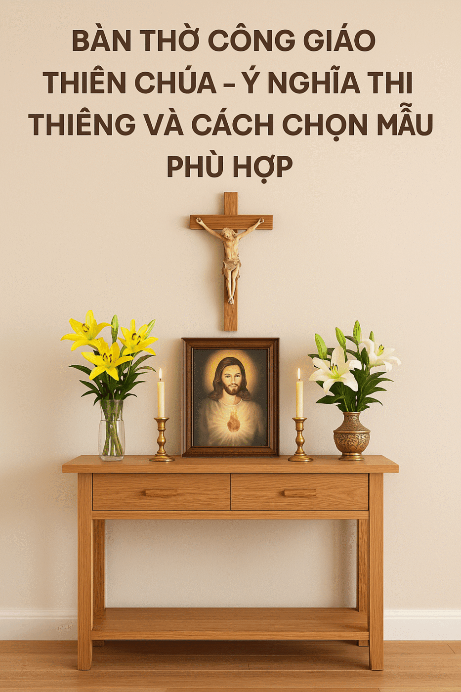 Bàn thờ Công giáo Thiên Chúa – Ý nghĩa thiêng liêng và cách chọn mẫu phù hợp 1 ChatGPT Image Jul 31 2025 11 17 37 PM scaled