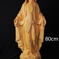 Bàn thờ Công giáo kệ lệch dời tượng giả gỗ 12 3D 80cm 04
