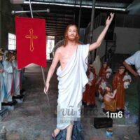 Tượng Chúa phục sinh 1m6 xi măng