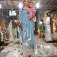 Tượng Mẹ bế Chúa 1m6 bằng xi măng mẫu 2