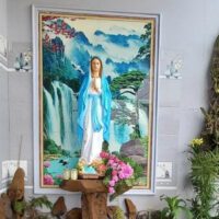 Tượng Mẹ Lộ Đức 1m
