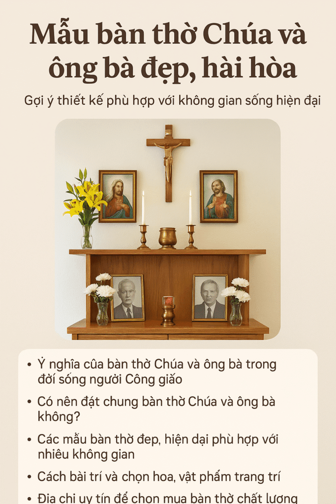 Bàn thờ Chúa và ông bà – Sự giao thoa giữa đức tin và đạo hiếu trong gia đình Việt 1 ChatGPT Image Jul 17 2025 12 59 22 AM